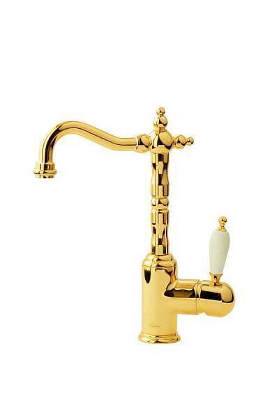 Смеситель для раковины Boheme Tradizionale Oro высокий золото глянцевое 282