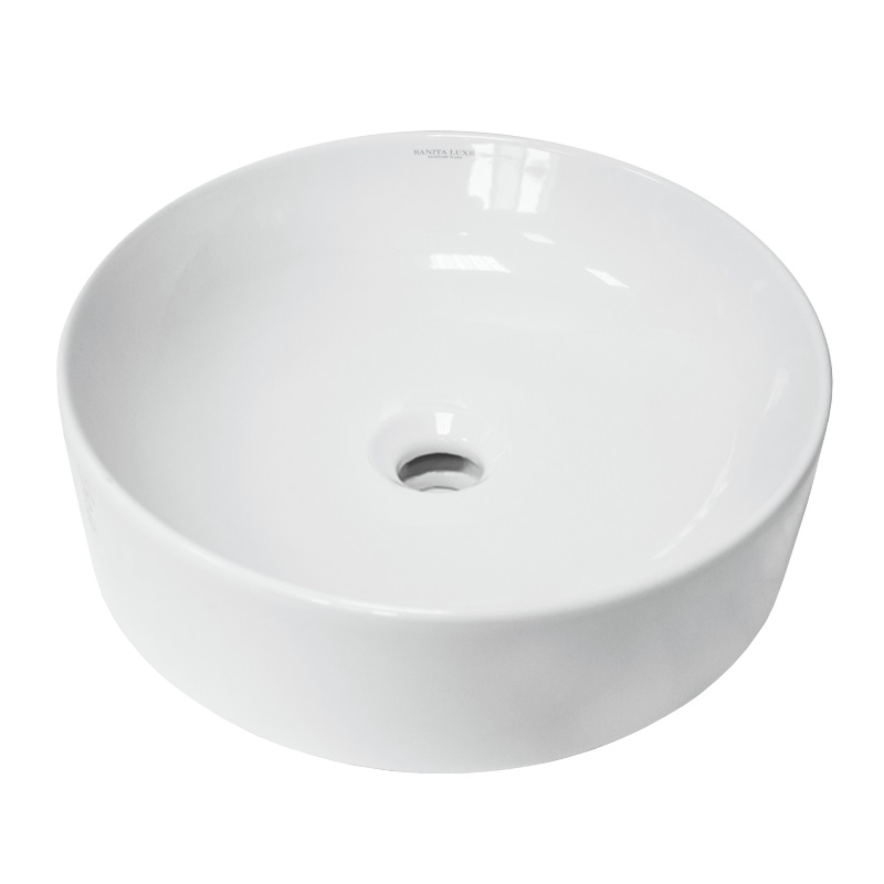 Умывальник накладной Sanita Luxe Best Slim 40 см Белый WB.CT/Best/40-N.Slim/WHT.G/S1