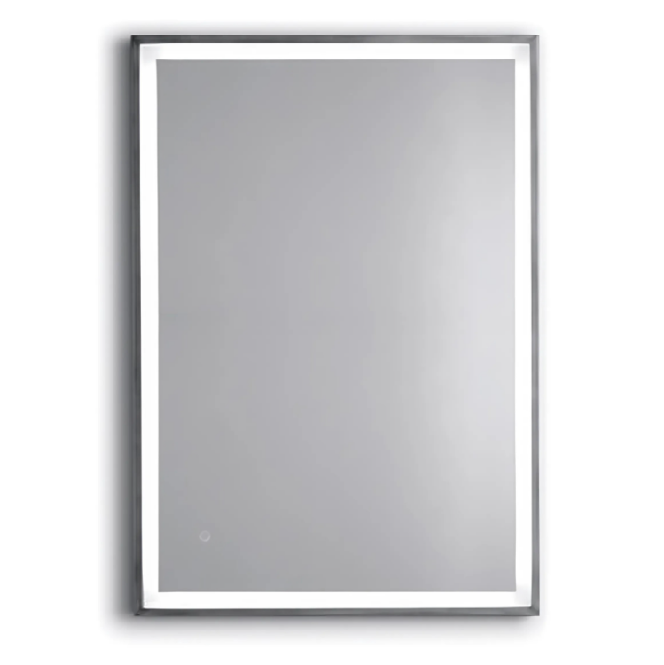 Зеркало прямоугольное Bertocci Design 1000x15x700 мм с подсветкой хром 146835800009746