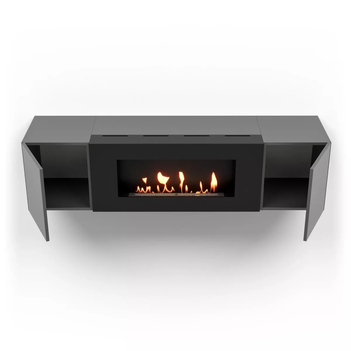 Тумба ТВ с биокамином Firelight BFP-P1600 графит 17987