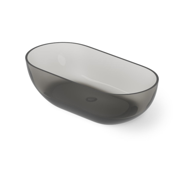 Ванна DEA Design Shadow 1650х820х520 мм Smoky Black DD86191650R4