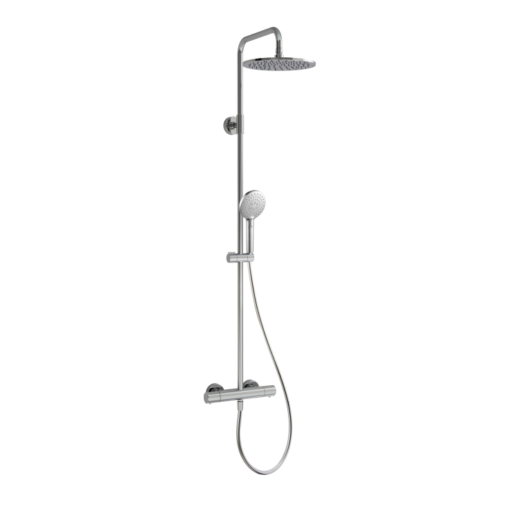 Душевая стойка Fima Carlo Frattini Flo хром черный брашированный F4925R2512CS