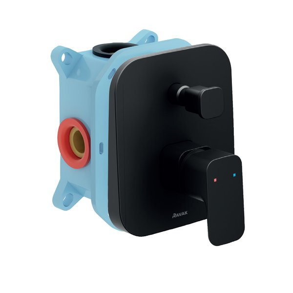 Смеситель скрытого монтажа Ravak 10° TD F 065.20 черный X070158