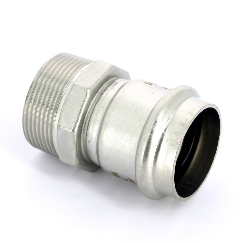 Муфта с наружной резьбой пресс IBP >B< Press Inox 42x1 1/2 нержавеющая сталь PS4243G0421200