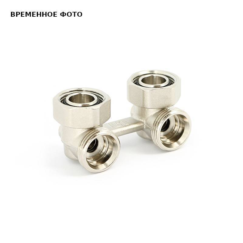 Узел радиаторный угловой Pettinaroli 193N 3/4 EK x 3/4 EK со встроенными вентилями 193N3301