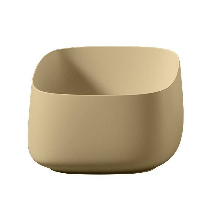 Раковина накладная Artceram Cognac Quadro 430х430х225 мм Zync yellow COL0061200