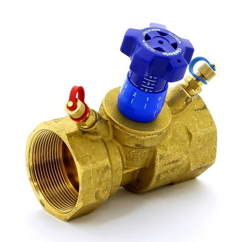 Клапан балансировочный ручной Cimberio CIM 787OT 2 ВВ с 2 ниппелями CIM 787OT 2