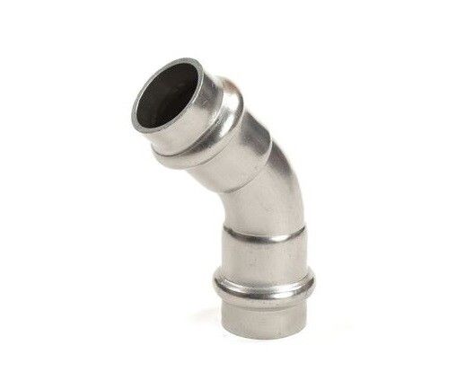Отвод REHAU EdelPress 45° 35 мм нержавеющая сталь 11906351001