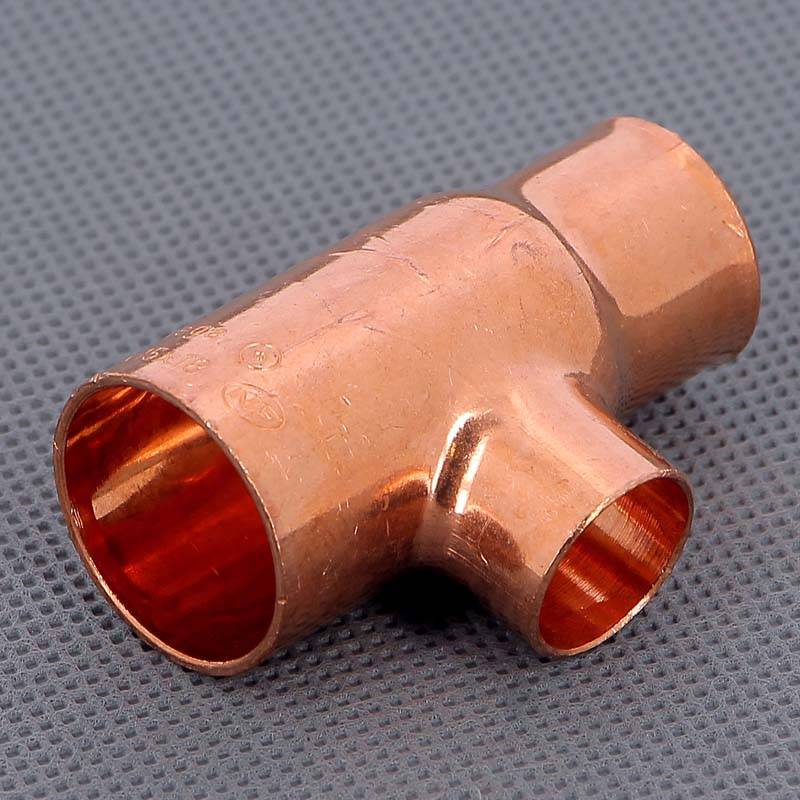 Тройник медный под пайку Viega 22х15х18 мм 102944