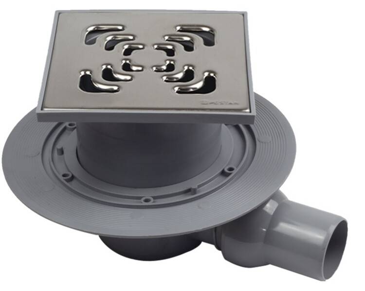 Трап для душа Pestan Confluo Standard Square 1 горизонтальный DN 50 хром глянец 13000005