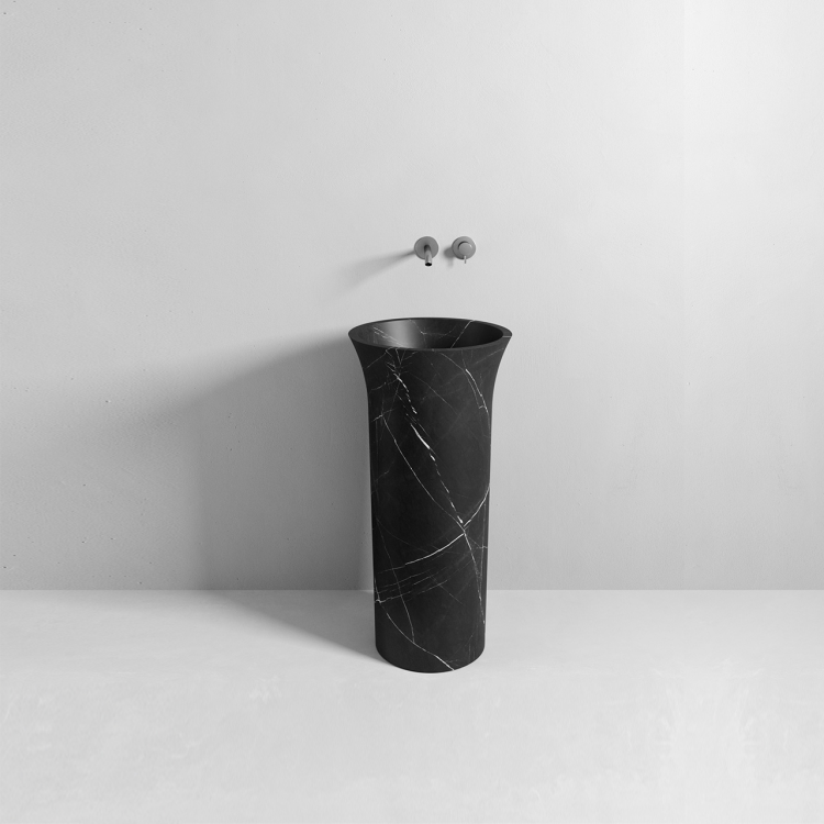 Раковина Rexa Funnel напольная 450x450x850 мм Nero Marquina LFNC454501M09