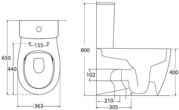 Бачок для унитаза Allen Brau Fantasy 36х19х40 см белый 4.11010.20