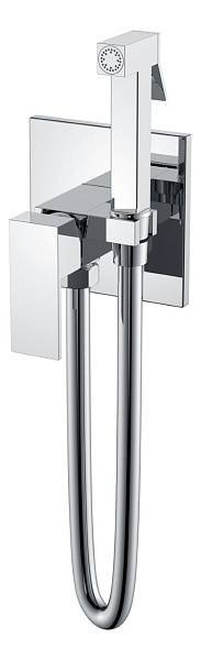 Гигиенический душ со смесителем Boheme Qubic хром 477-CR