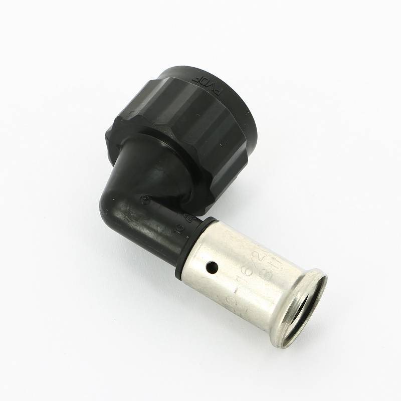 Угол пресс с внутренней резьбой Henco PVDF 16x1/2 6PK-1604BP