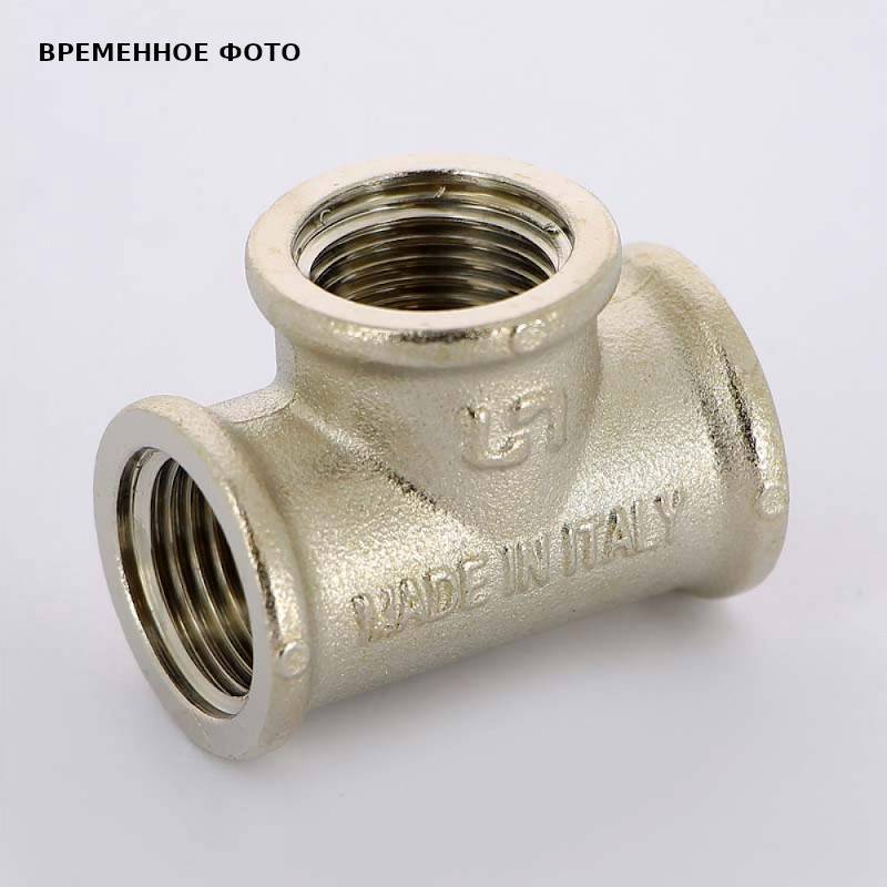 Тройник резьбовой Uni-Fitt НВВ 1/2 никелированный 617N2220