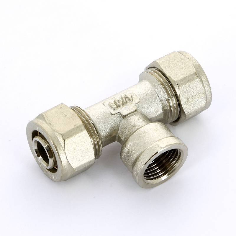 Тройник обжимной Henco 20х3/4х20 мм внутренняя резьба 9-200520