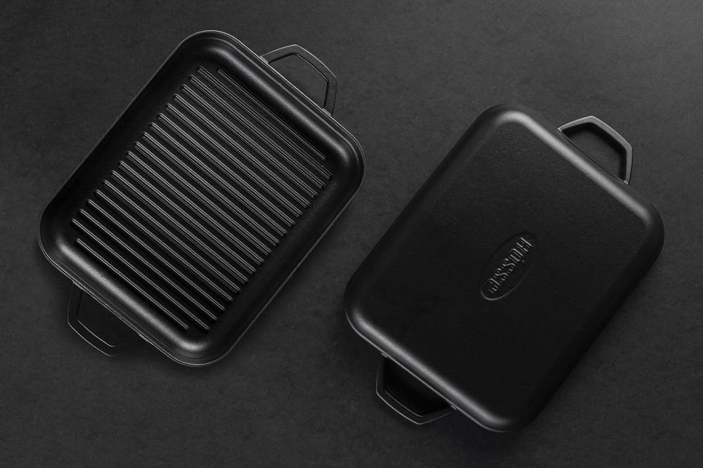 Форма для гриля и выпечки прямоугольная Hascevher HS DD GTV 2632 Black Mat A550032