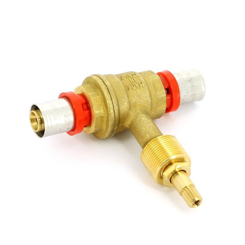 Кран шаровый пресс Tiemme 1680 для скрытого монтажа 16 мм 1680002