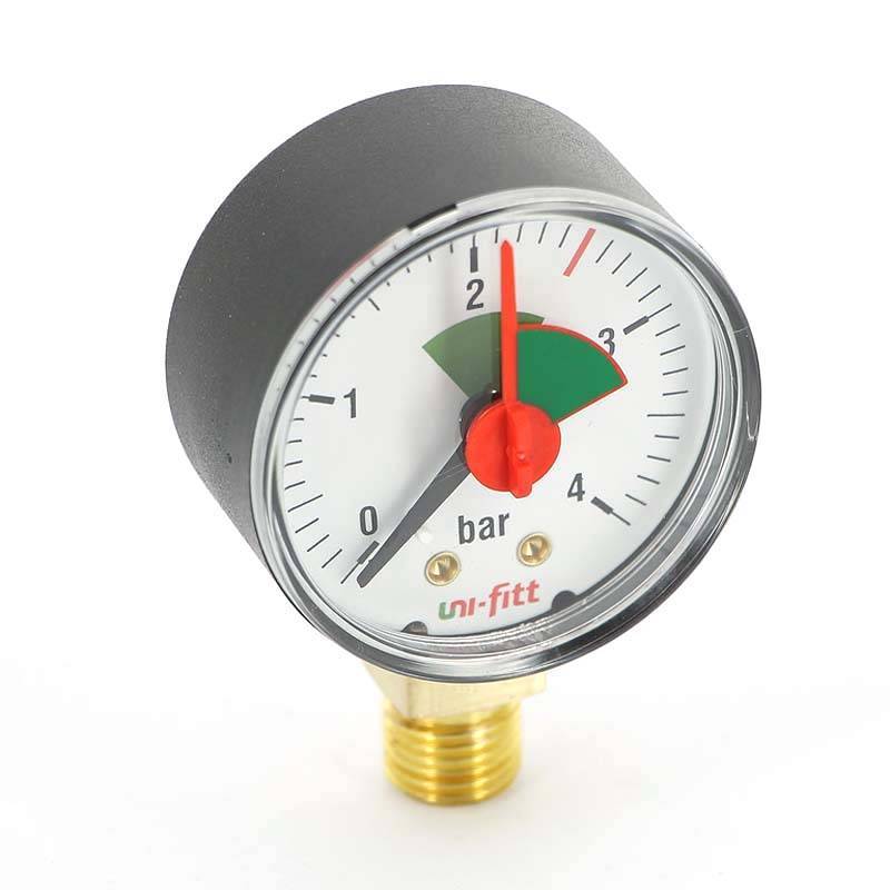 Манометр радиальный Uni-Fitt 1/4 4 бар 50 мм 301P1020