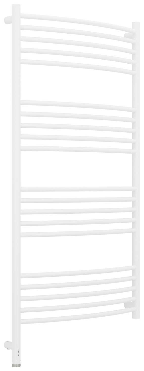 Полотенцесушитель электрический Сунержа Богема 3.1 выгнутая 60х120 см левый белый матовый 30-6002-1260