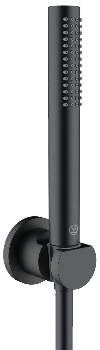Душевой набор Kludi Nova Fonte Puristic чёрный матовый 2085039-15