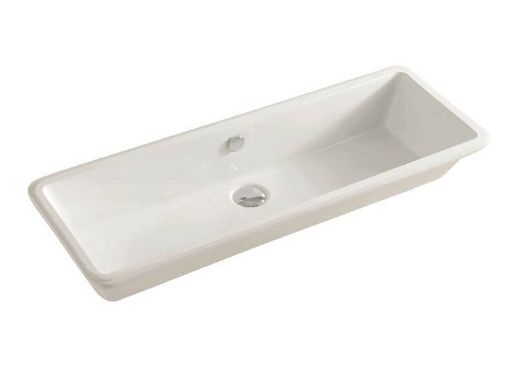 Раковина накладная Artceram Gea 900x330 мм белый глянцевый GEL0020100