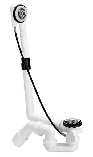 Слив-перелив для ванны Viega Multiplex 40/50 x 540 мм без накладок 103071