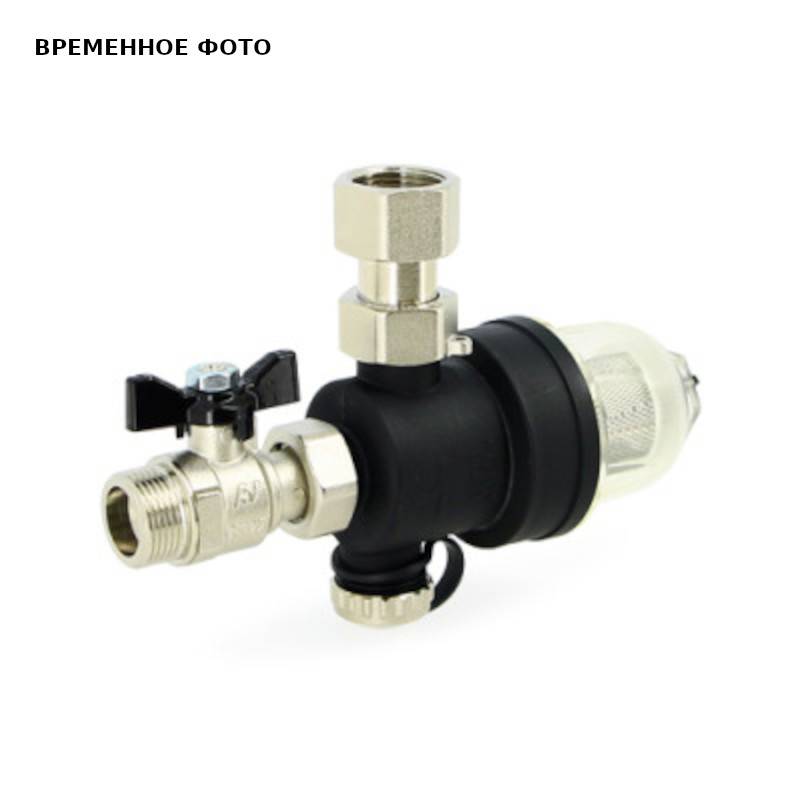 Фильтр-грязеуловитель магнитный Uni-Fitt 3/4 компактный с прозрачной колбой 215S3000