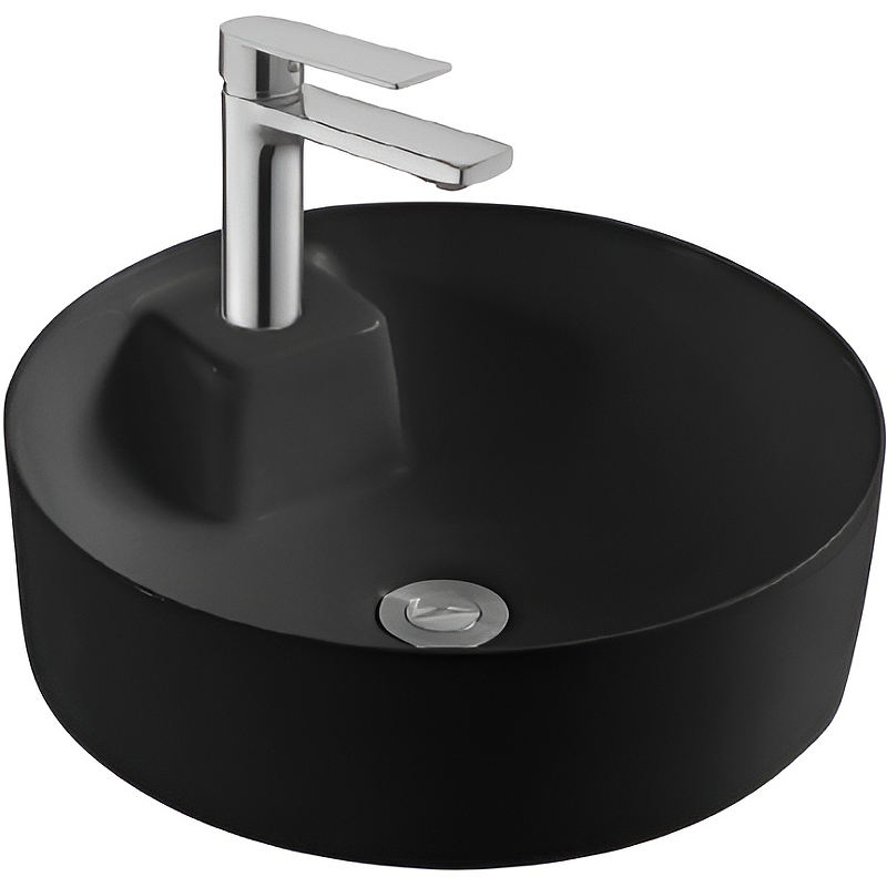 Раковина накладная Aquatek Европа 405x405x140 мм матовый черный AQ5212-MB