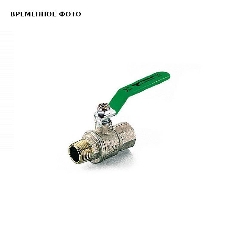 Кран шаровой Itap URAGANO НВ 2 зеленая ручка 2200141