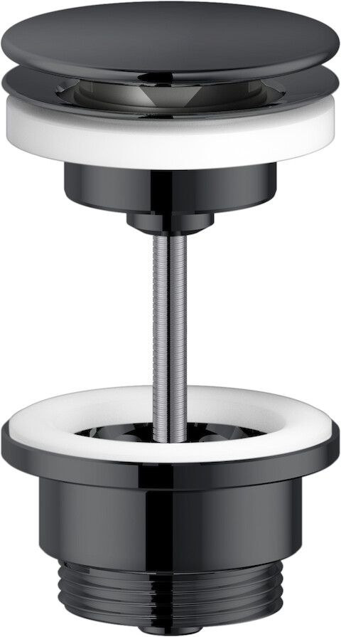 Донный клапан Avenue push-open глянцевый черный AV00110/11FLP