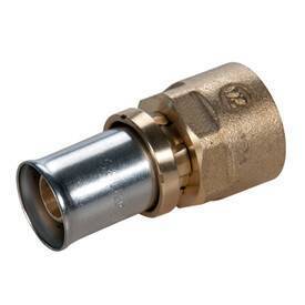 Пресс-переходник General Fittings 16x2.0-1/2 ВР латунь RM109Y033