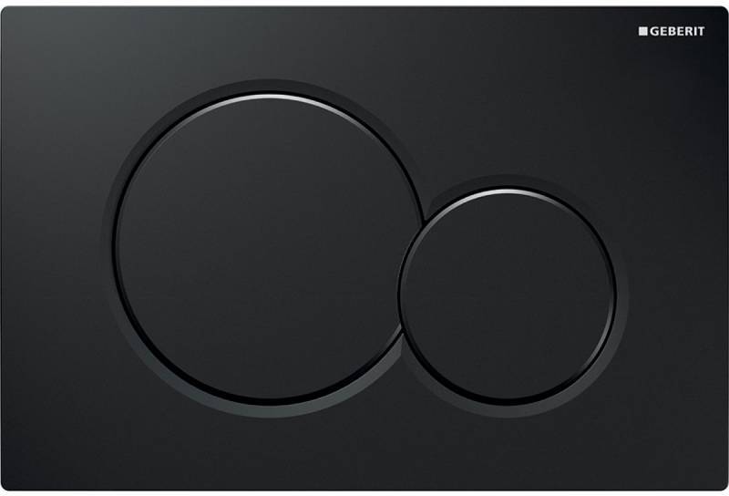 Смывная клавиша Geberit Sigma01 для двойного смыва черный глянцевый 115.770.DW.5