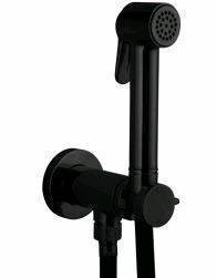 Гигиенический душ Bossini Paloma Brass со шлангом и держателем черный матовый E37007B073