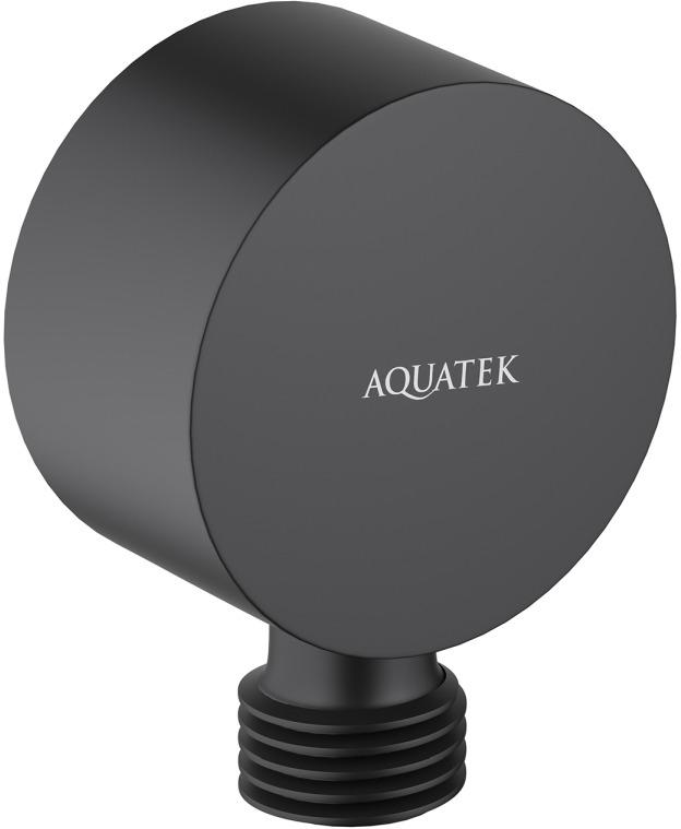 Шланговое подсоединение Aquatek матовый черный AQ2457MB