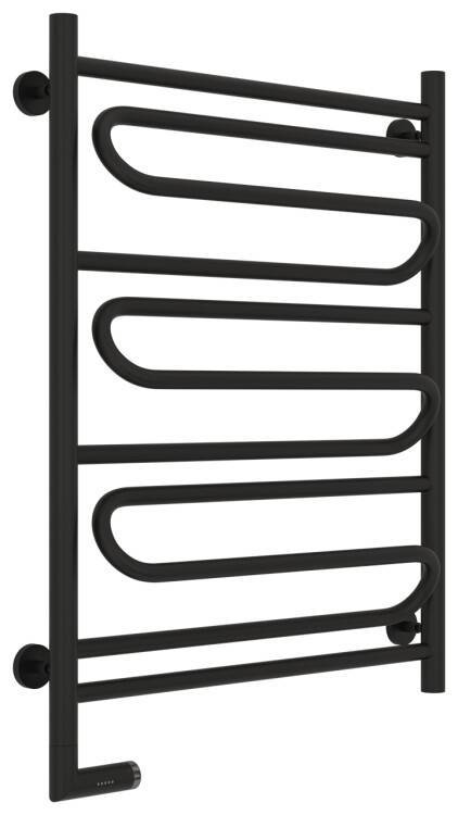Полотенцесушитель электрический Сунержа Элегия 2.0 600х800 мм слева МЭМ чёрный матовый 31-5218-8060