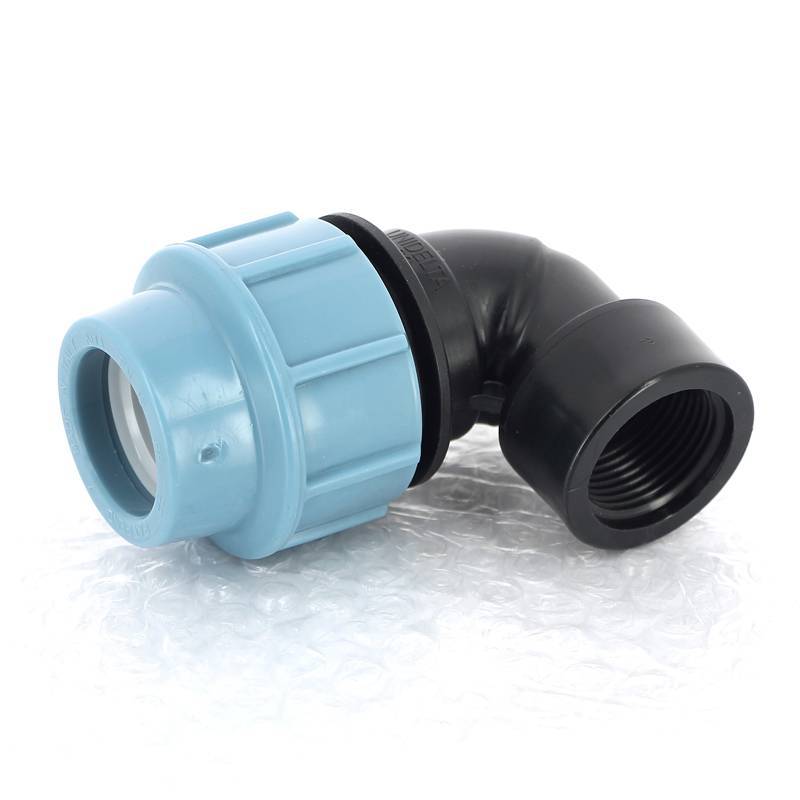 Угольник обжимной Unidelta Deltone 32х1 внутренняя резьба для ПНД труб 1009032004