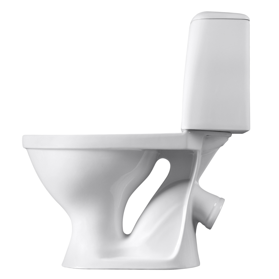 Унитаз-компакт Sanita Соната белый сиденье полипропилен косой выпуск 1.P201.2.S00.00B.F
