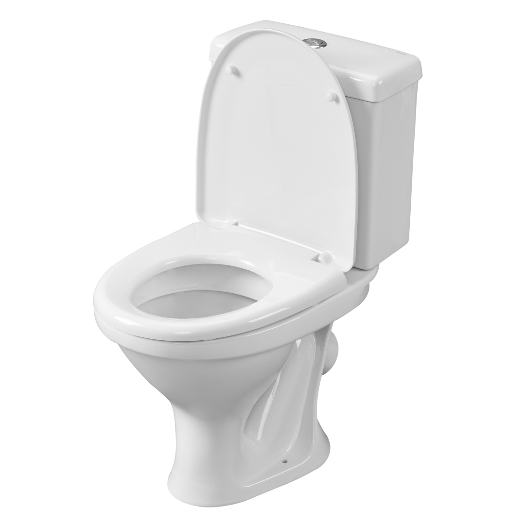 Унитаз-компакт Sanita Форвард белый сиденье полипропилен косой выпуск 1.P205.2.S00.00B.F