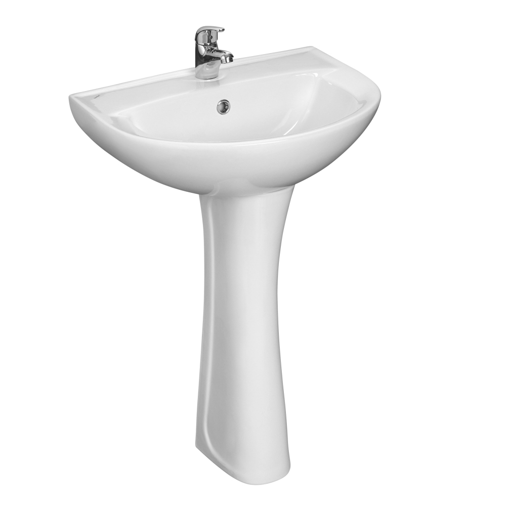 Умывальник Sanita Виктория с переливом белый 564х453 мм 1.3111.6.S00.11B.0