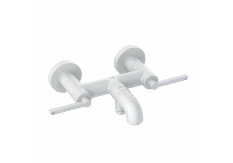 Смеситель для ванны и душа Kludi Nova Fonte Puristic белый матовый 205405315