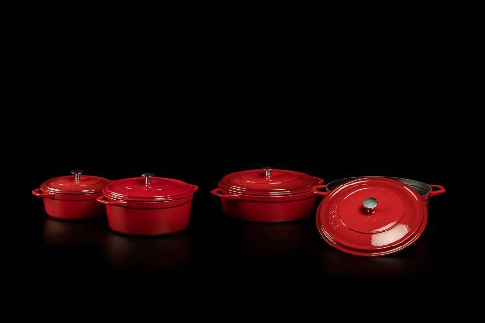 Кастрюля глубокая Hascevher Y DT 20 см Red A905520