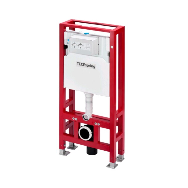 Инсталляция для подвесного унитаза TECE TeceSpring на четырех опорах 500393