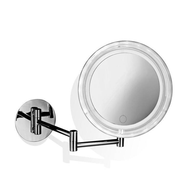 Косметическое зеркало Decor Walther BS 16 TOUCH с подсветкой на батарейках хром 0121400