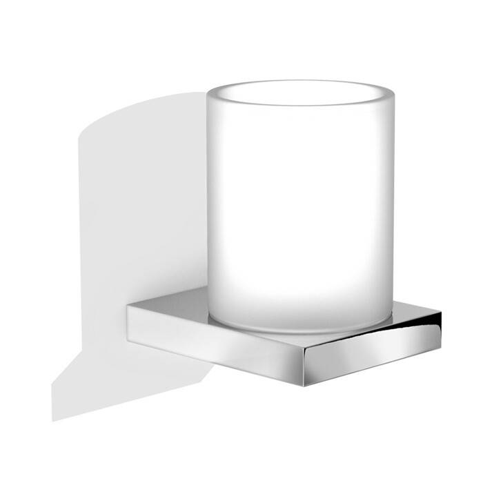 Стакан для зубных щеток Decor Walther Contract WMG 80х100х100 мм хром 0651800