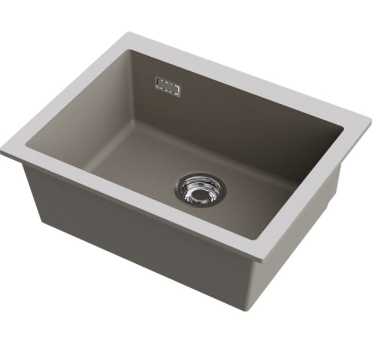 Мойка кухонная Omoikiri Omishima 600x480 мм dust grey 4997556