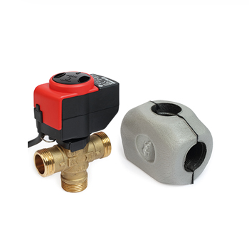 Клапан разделительный трехходовой Giacomini R279B с приводом ON/OFF и изоляцией R279BY005