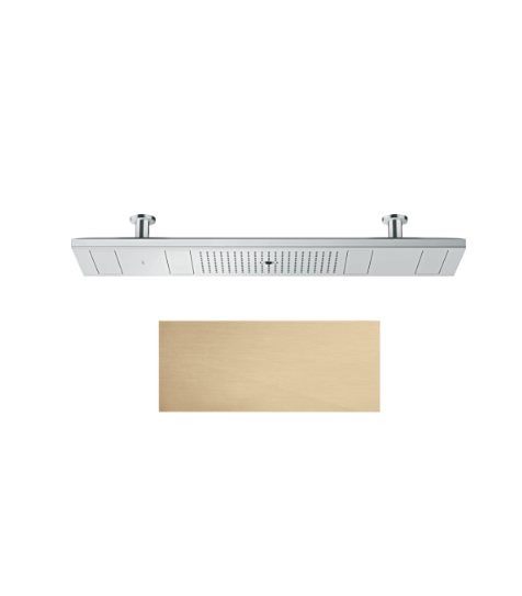 Верхний душ AXOR ShowerSolutions 1200x300 мм потолочный цвет шлифованная бронза 10637140