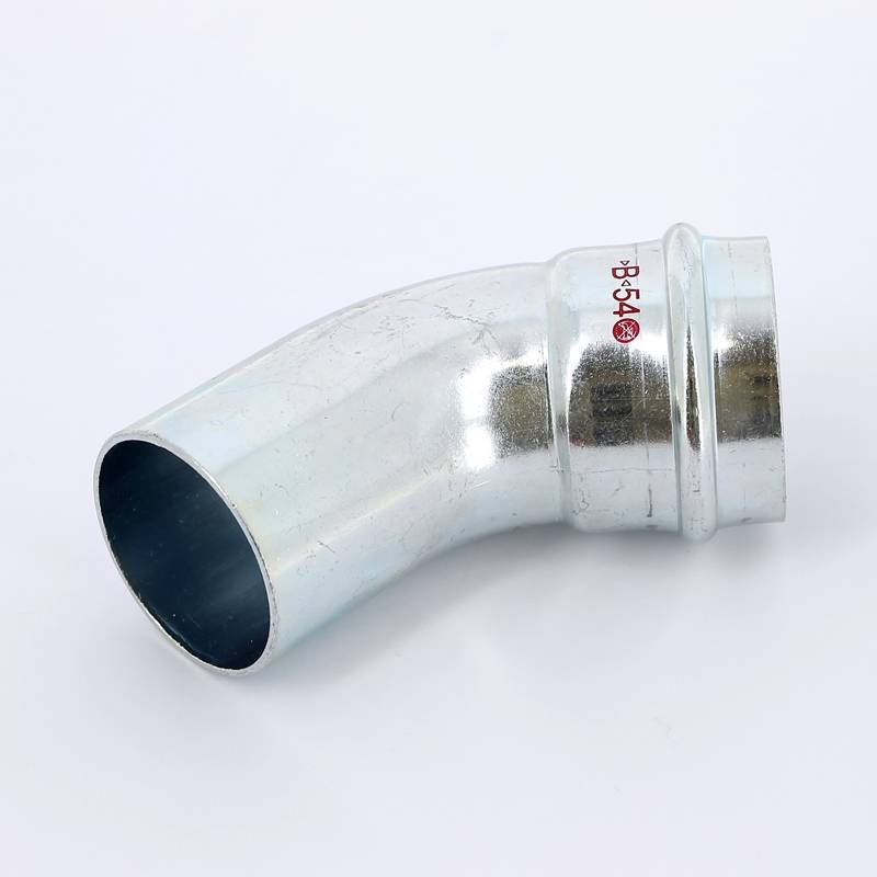 Угол-вставка 45° пресс IBP B Press Carbon 54 мм оцинкованная сталь PC5040 0540000