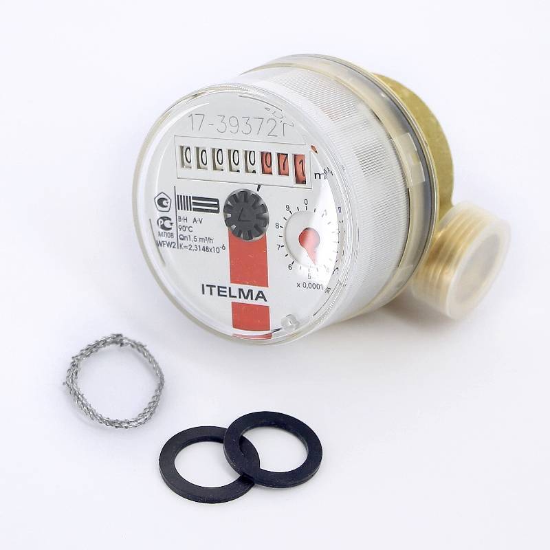 Счетчик горячей воды Итэлма Ду 15 80 мм 3/4 WFW20.D080